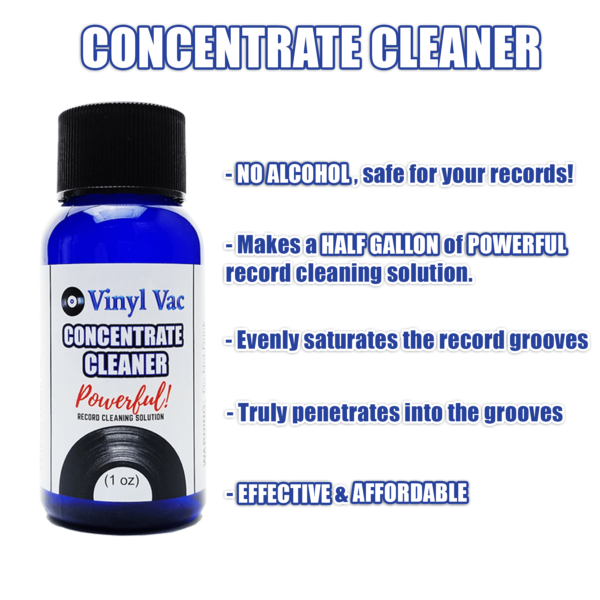 Vinyl Vac Concentrate Cleaner - No Alcohol - Safe For Your Records! (1oz)