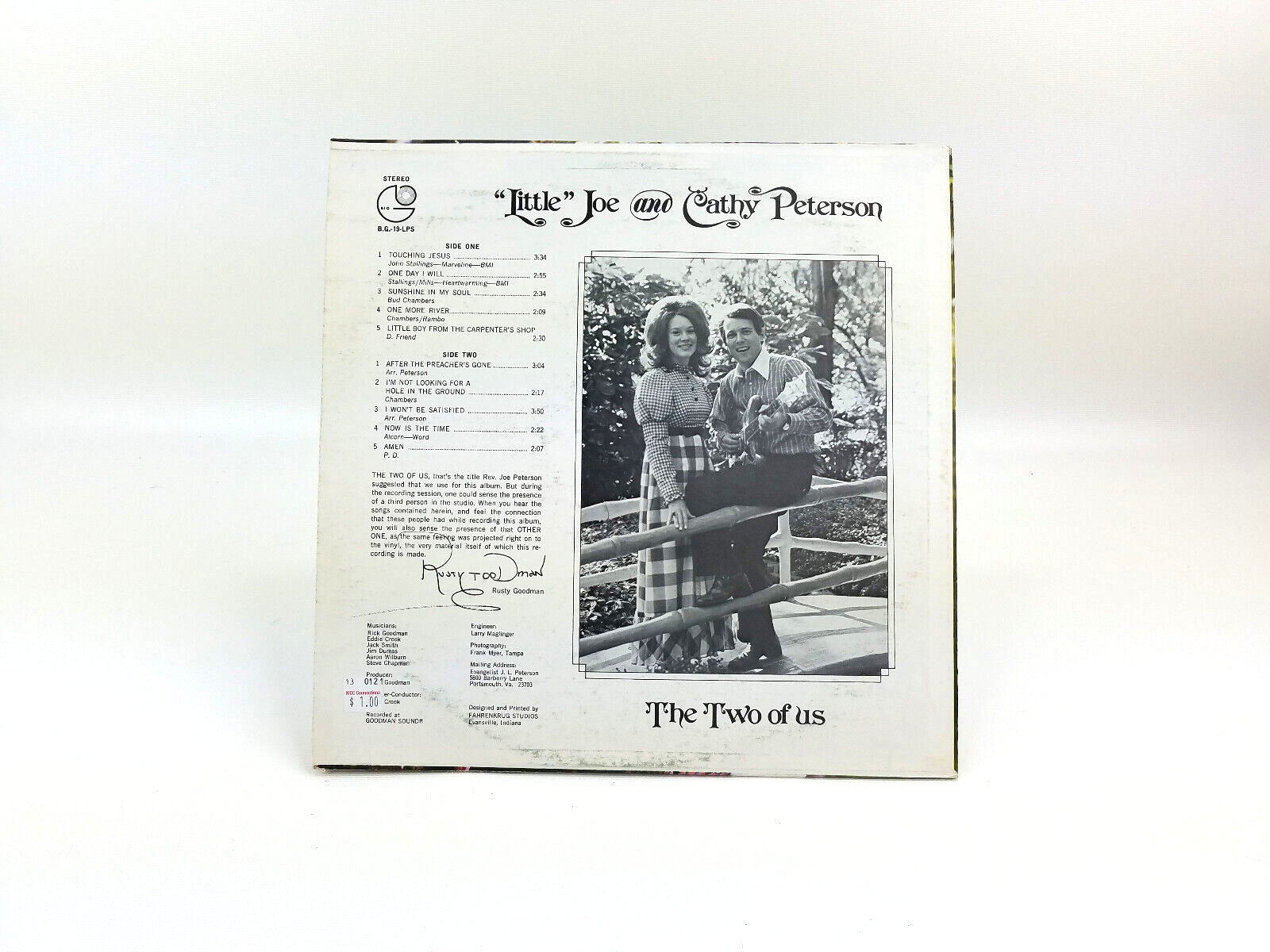 "Little Joe"* And Cathy Peterson (2) - The Two Of Us Vinyl, LP - NM
