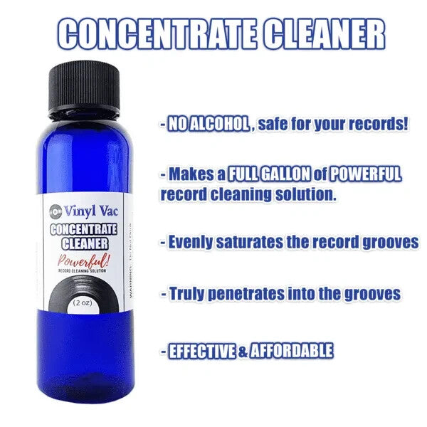 Vinyl Vac Concentrate Cleaner - No Alcohol! - Safe For Your Records! (2oz)