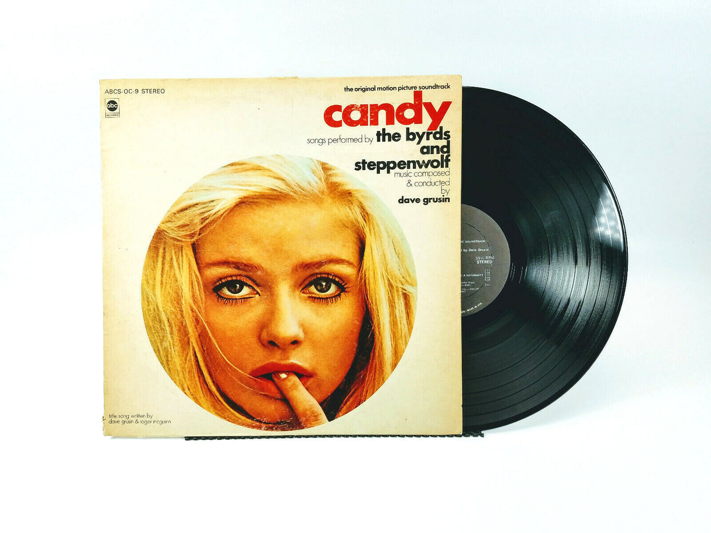 CANDY ORIGINAL SOUNDTRACK LP MARLON BRANDO BYRDS STEPPENWOLF ABCS-OC-9