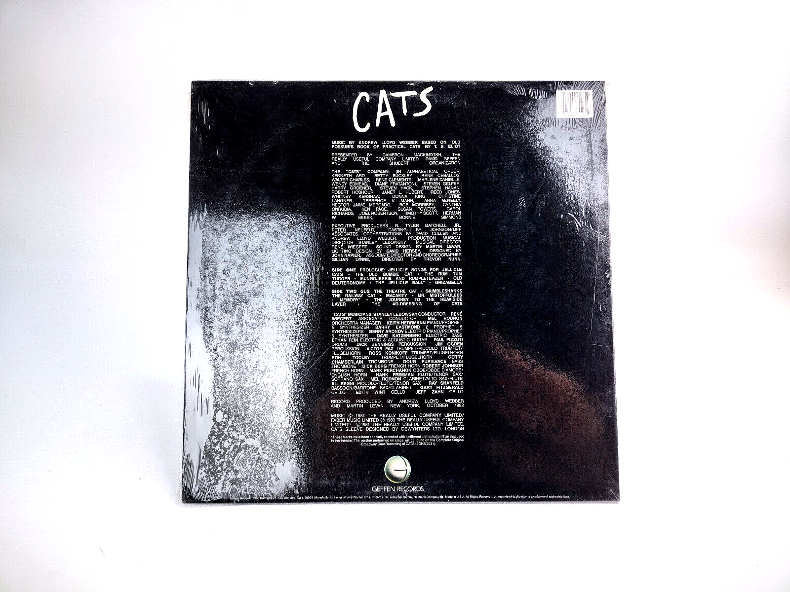 Andrew Lloyd Webber – Cats:  Original Broadway Cast Recording GHS2026 LP