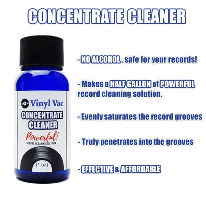 Vinyl Vac 33 Combo Record Cleaning Kit (1 oz) Vac Wand - Official Brand Listing!