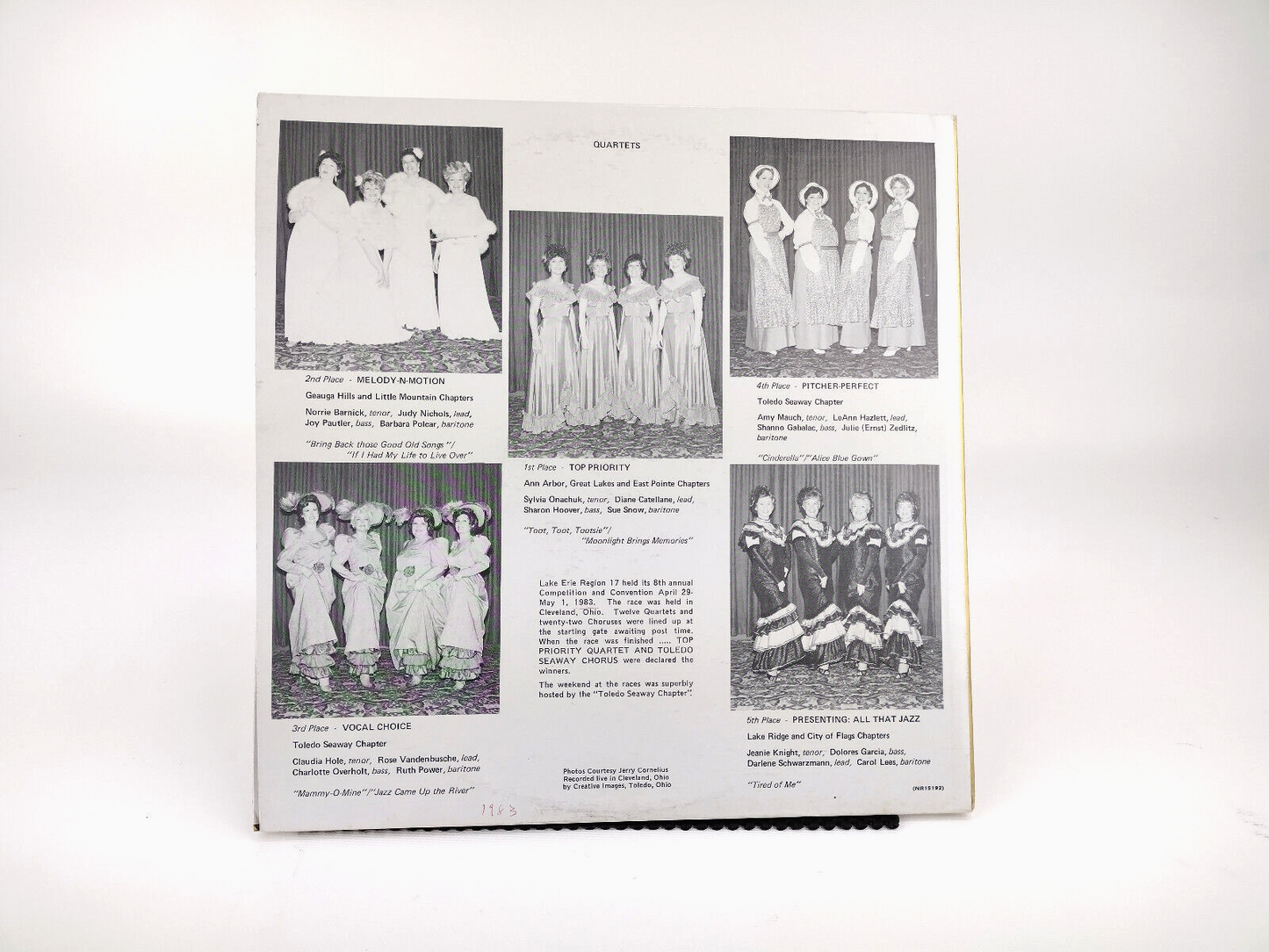 "OFF TO THE RACES" Lake Erie Region 17 Sweet Adelines, INC. Vinyl, LP