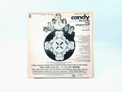 CANDY ORIGINAL SOUNDTRACK LP MARLON BRANDO BYRDS STEPPENWOLF ABCS-OC-9