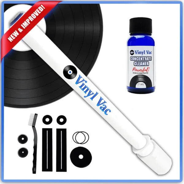 Vinyl Vac 33 Combo Record Cleaning Kit (1 oz) Vac Wand - Official Brand Listing!